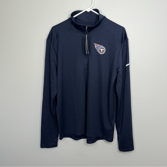 NEW Tennessee Titans Nike Shirt Mens Large Blue Long Sleeve NFL Pullover Casual - Picture 1 of 12